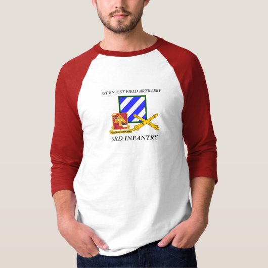 ERSTE BN 41. FELDKUNSTSTOFF 3RD INFANTRIEDIVISION T-Shirt (Vorderseite)