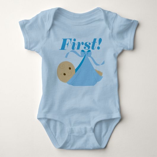 Erste! Bodysuit für Baby Boy Baby Strampler (Vorderseite)