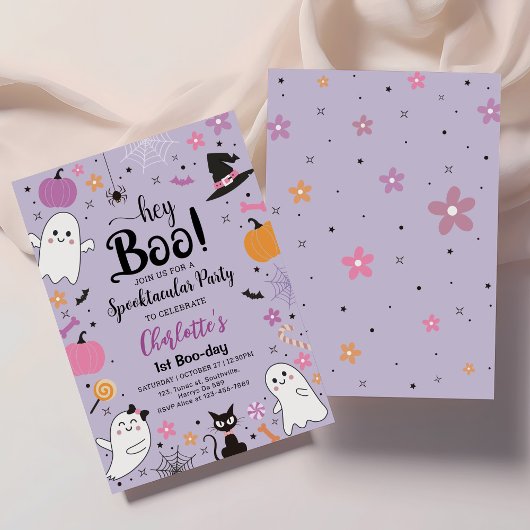 Erste Bootstag Spooktacular Halloween Geburtstag Einladung