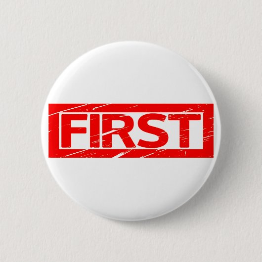 Erste Briefmarke Button (Vorderseite)