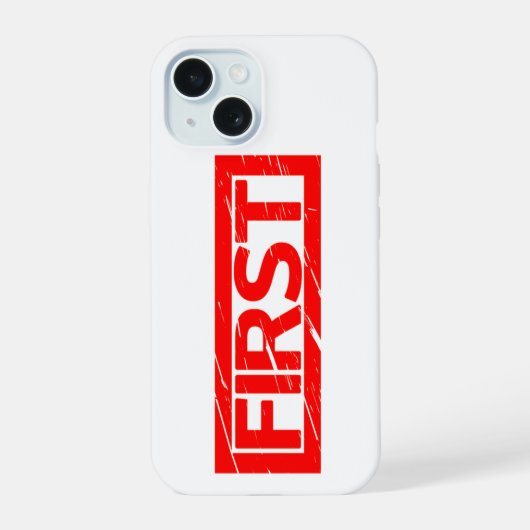 Erste Briefmarke iPhone 15 Hülle (Rückseite)