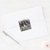 Erste Bühne in England "Semele" Quadratischer Aufkleber (Umschlag)