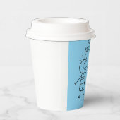 ERSTE BUMP GLÜCKLICH GEBURTSTAG BLAU PAPPBECHER (Rechts)