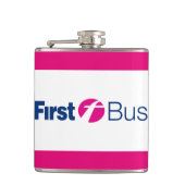 Erste Bus-Flasche Flachmann (Vorderseite)