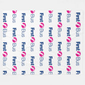 Erste Buslinie Blanket Fleecedecke (Vorderseite (Horizontal))