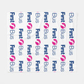 Erste Buslinie Blanket Fleecedecke (Vorderseite (Horizontal))