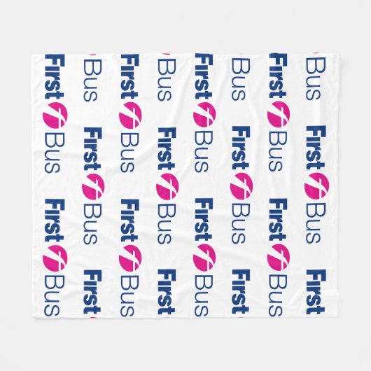 Erste Buslinie Blanket Fleecedecke (Vorderseite (Horizontal))