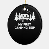 Erste Camping Reise Outdoor Adventure Wandern Keramik Ornament (Links)