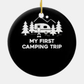 Erste Camping Reise Outdoor Adventure Wandern Keramik Ornament (Hinten)