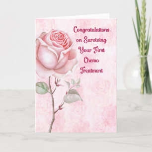 Erste Chemo-Behandlungskarte Dankeskarte