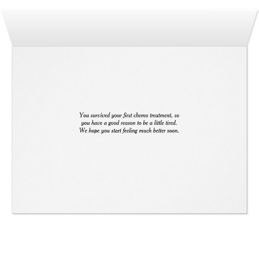 Erste Chemo-Behandlungskarte überlebt, Löwe (Innenansicht Horizontal (Unten))