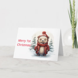 ERSTE CHRISTMAS BEAR CHRISTMAS CARD DANKESKARTE