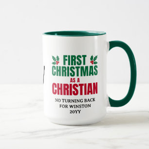 ERSTE CHRISTMAS CHRISTLICHES benutzerdefiniertes M Tasse