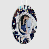 ERSTE CHRISTMAS VERLOBT Diamond 2 Foto Keramik ode Ornament (Vorderseite)