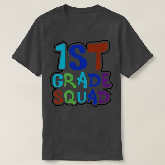 Erste Crew für Squad Design T-Shirt (Design vorne)