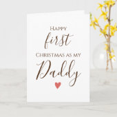 Erste Daddy Frohe Weihnachtskarte Karte (Gelbe Blume)