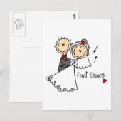 Erste Dance Wedding Tshirts und Geschenke Postkarte (Vorne/Hinten)