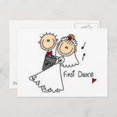 Erste Dance Wedding Tshirts und Geschenke Postkarte (Vorne/Hinten)