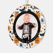 Erste das Halloween-Verzierung des Figur-Babys Keramik Ornament (Links)