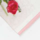 Erste das Jahr-Fotos des Minimalistischen rosa Fleecedecke (Ecke)