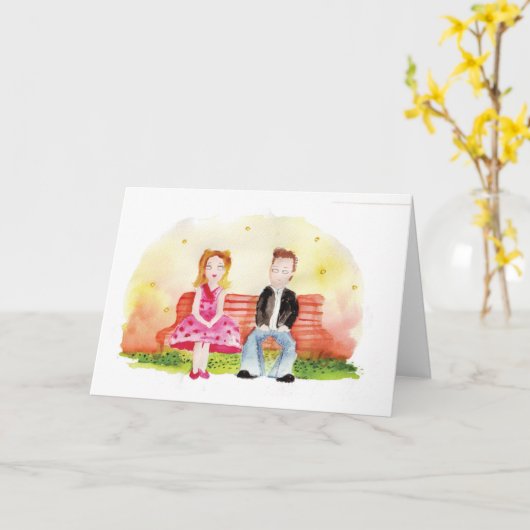 Erste Datumskarte Karte (Gelbe Blume)