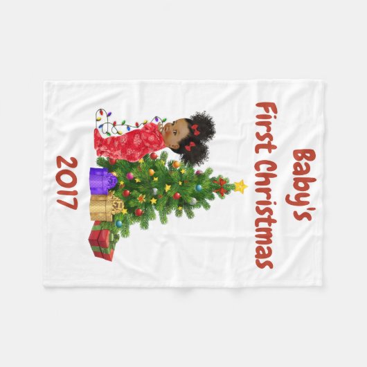 Erste Decke des Babys Weihnachts (Vorderseite (Horizontal))