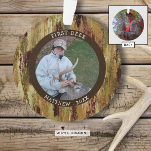 ERSTE DECKE Jagd Foto Camouflage Personalisiert Ornament