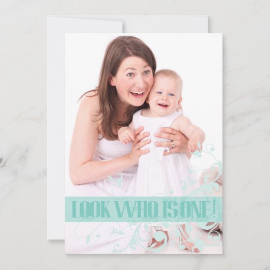 Erste der Geburtstags-Einladung des Einladung (Vorderseite)