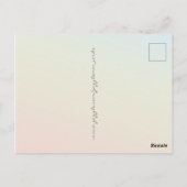 Erste der Saison Postkarte (Rückseite)
