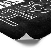 Erste Dinge Anführungszeichen Shabby Chic Stil Poster (Ecke)