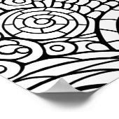 Erste Dinge Erste Abstrakte Muster Erwachsenenfarb Poster (Ecke)