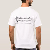 Erste Direktion des unitarischen Universalismuses T-Shirt (Rückseite)