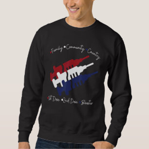 Erste Dosis zweite Dosis Auffrischimpfung Impfstof Sweatshirt