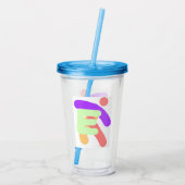ERSTE E-MONOGRAMM-KINDER ACRYLTRINKBECHER (Rückseite)