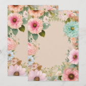 "Erste Eindrücke: Elegante Einladungen zur Hochzei (Vorne/Hinten)