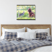 "Erste Einführungen" Leinwanddruck (Insitu (Schlafzimmer))