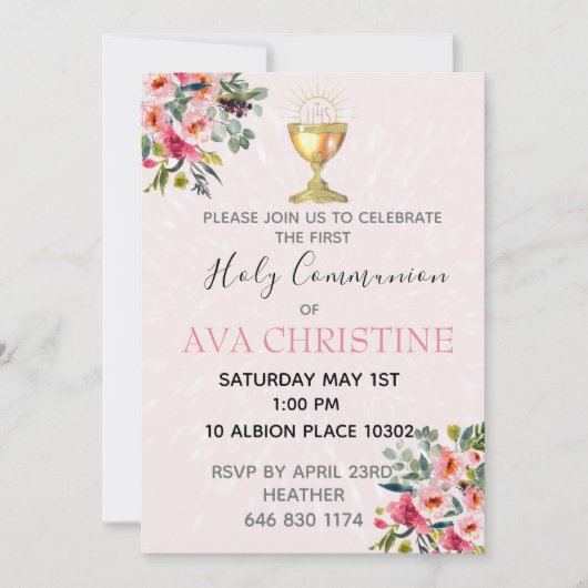 Erste Einladung (Vorderseite)