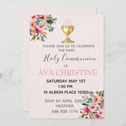 Erste Einladung (Vorne/Hinten)