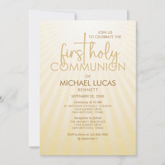 Erste Einladung (Vorderseite)