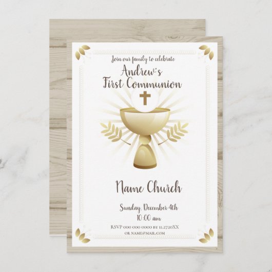 Erste Einladung (Vorne/Hinten)