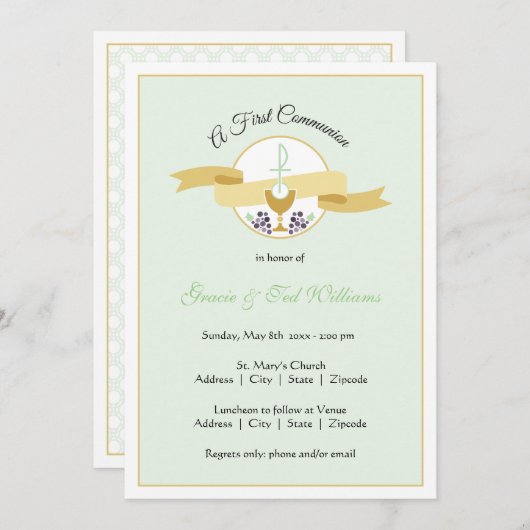 Erste Einladung der Gemeinschaft - Zwillinge (Vorne/Hinten)