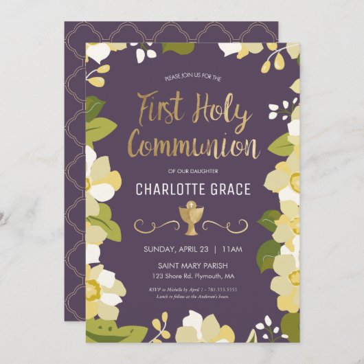 Erste Einladung der Heiligen Kommune, Blütenblatt  (Vorne/Hinten)