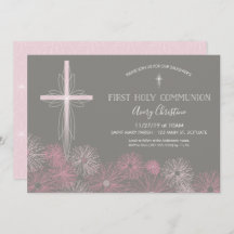 Erste Einladung der Heiligen Kommune mit Kreuz, Bl