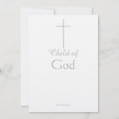 Erste Einladung der Heiligen Kommunion (Rückseite)