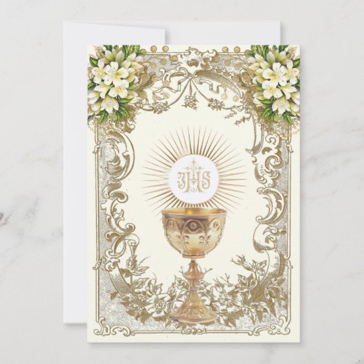 Erste Einladung der Heiligen Kommunion (Vorderseite)