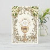 Erste Einladung der Heiligen Kommunion (Stehend Vorderseite)