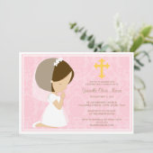 Erste Einladung der heiligen Kommunions-| (Stehend Vorderseite)