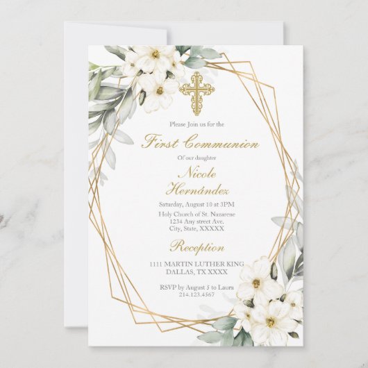 Erste Einladung der Weißen Blume (Vorderseite)