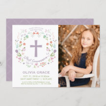 Erste Einladung des Heiligen Kommunion Fotos, Einl