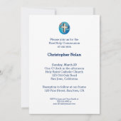 Erste Einladung, für Jungen anpassbar Einladung (Rückseite)